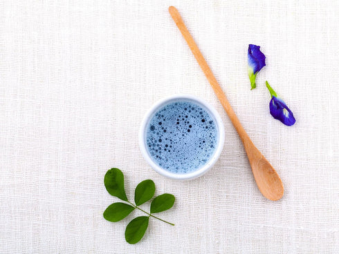 Bluechai Butterfly Pea Flower Powder, 100% Blue Matcha, Natural Blue Food Coloring for Beverages and Cakes