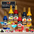 Summer Pack 25.4 oz Summer (6-Pack) Syruvia Fruit Syrup Variety Strawberry, Blackberry, Raspberry, Cherry, Mango