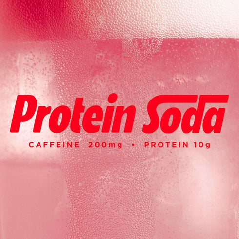 10g 200mg 12 oz Barebells Protein Soda Wild Strawberry, Protein, Caffeine, Sugar Free Energy Drink, fl