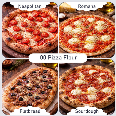 00 2 Lb Great River Milling Organic Pizza Flour | Ultra-Fine Neapolitan Style Flour for Pizza Dough, Bread & Pasta |