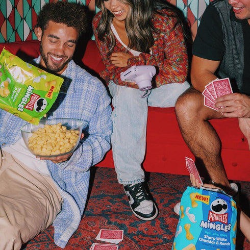 (6 Pringles Mingles Puffed Snacks, Jalapeno and Queso, Salty Snacks Bags)