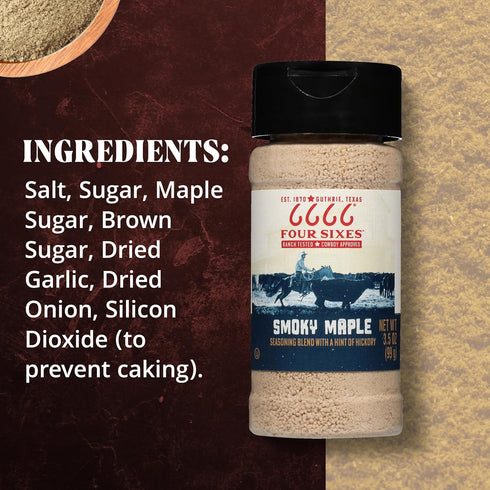 FOUR SIXES 6666 6.7 (Pack 6) Smoky Maple Seasoning, Ounce