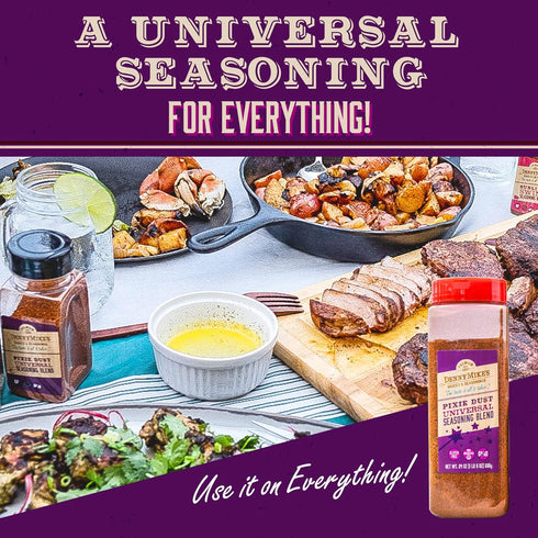 DennyMike’s Pixie Dust Universal Seasoning Blend, 24 oz - All Natural for Meat, Chicken, Seafood & More