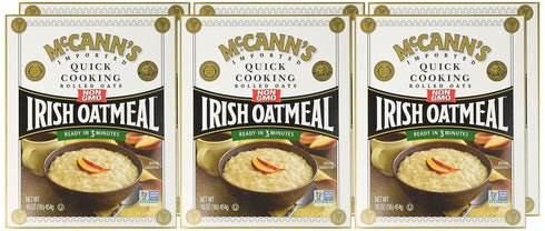 16-Ounce (Pack 6) McCANN'S Irish Oatmeal, Quick Cooking Rolled Oats, Boxes