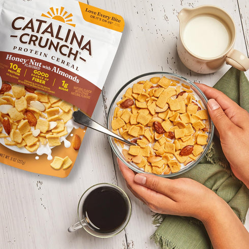 10g 8 oz. (Pack 1), Packaging Catalina Crunch Protein Cereal - Breakfast Cereal with of Protein, No Added Sugar