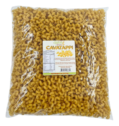 Cavatappi Pasta Noodles | 100% Durum Semolina Flour | by Dasher's Spice