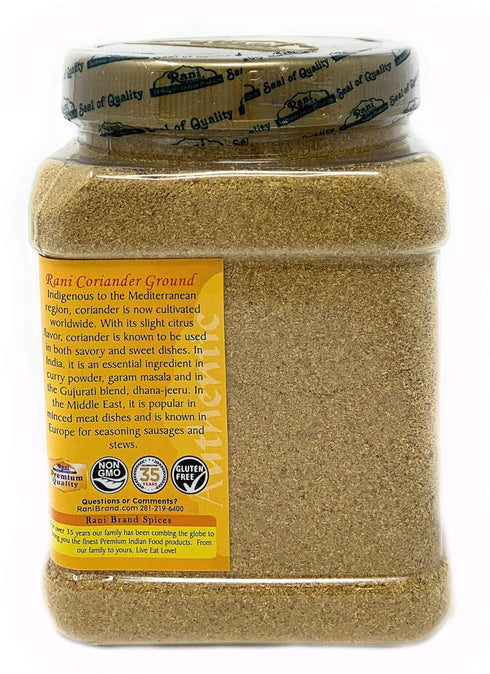 Rani Ground Coriander Powder (Indian Dhania) 14oz (400g) PET Jar - All Natural, Vegan, Gluten Friendly