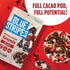 70% 5g 7 oz Blue Stripes Whole Cacao Granola - Gluten Free Dark Chocolate Granola for Cereal, Oatmeal, Yogurt, Protein
