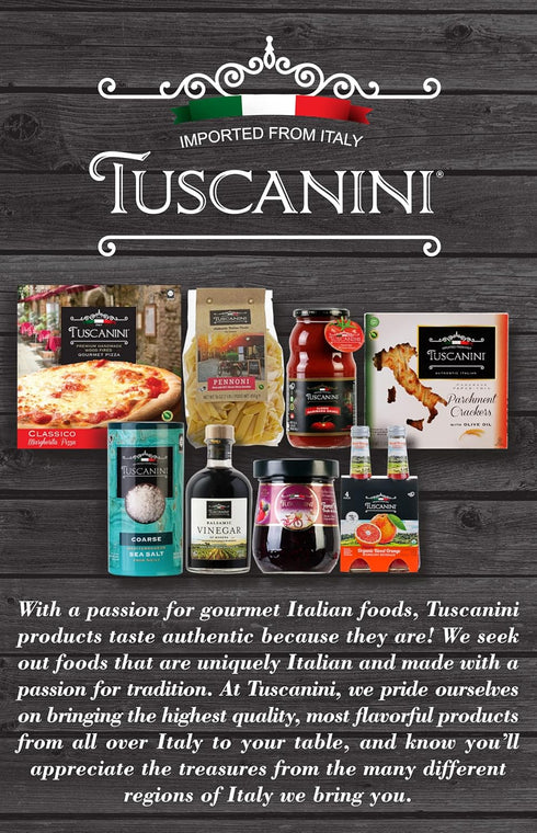 6% 8.45oz Tuscanini Premium Quality Balsamic Vinegar of Modena Italy, Acidity, Glass Bottle, Certified Kosher