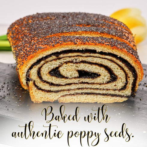 16 oz (2 Pack) Poppy Seed Cake | Traditional Hungarian Food | Scrumptious & Delicious | Yeast Cake with Poppy Seed