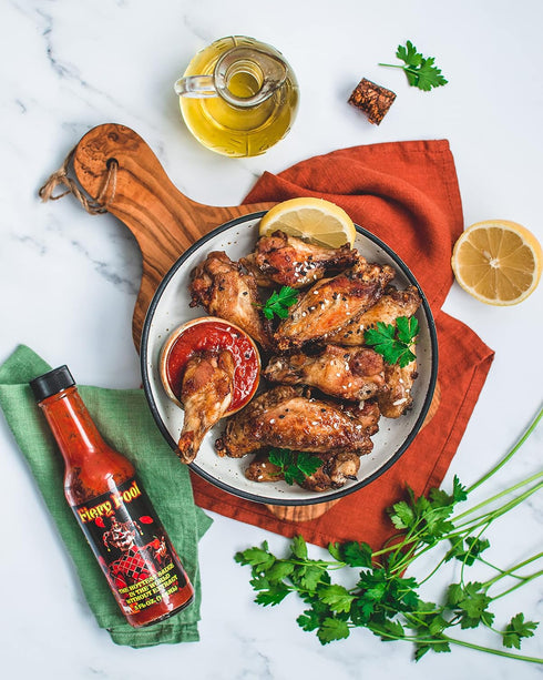 5 oz. Hellfire Hot Sauce Fiery Fool - Extreme Hot Sauce without Extract, Featured on Hot Ones TV Show