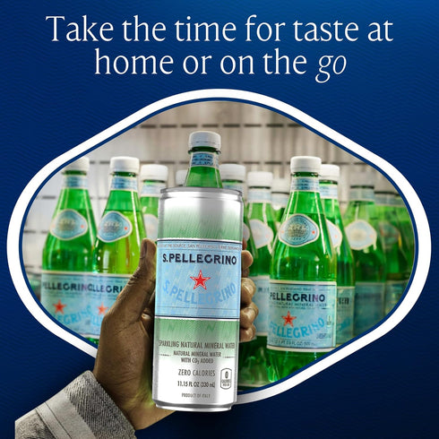 11.15 Oz (pack 8) S.Pellegrino Sparkling Natural Mineral Water, Fl