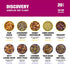 Set, 200 Pack 20 Tiesta Tea - Discovery Sampler Dry Flight Loose Leaf, High to No Caffeine, Hot & Iced Up to Cups, Tea