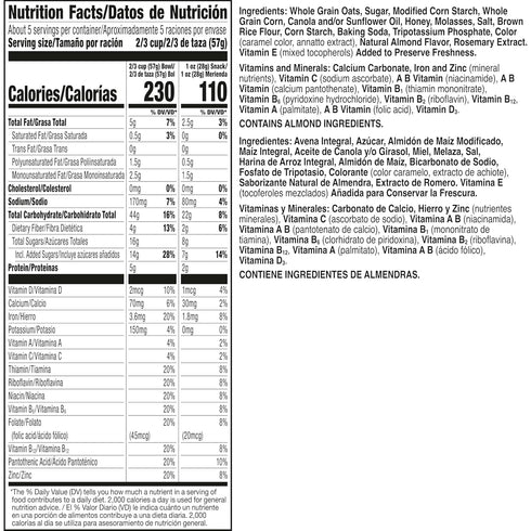9 10.5 oz Cheerios Granola, Honey Nut, Good Source of Fiber, Excellent Source of Vitamins and Minerals