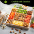 (12 Package, NUT CRAVINGS - Easter Dried Fruit & Mixed Nuts Gift Basket in Reusable Wooden Tray + Ribbon Assortments)