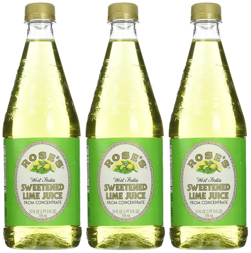 25 Oz (Pack 3) Rose's Lime Juice, Fl