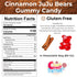 Gummy 80 Oz, Gummy Cinnamon JuJu Bears Candy Soft and Sweet Jelly Bears, Gluten Free Chewy Cinnamon Candy, Ideal Snacks