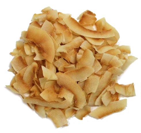 2 LBS Gourmet Toasted Sweetened Coconut Chips by Its Delish Bulk Bag Healthy Creative Snacks Favorite Food Crunch Great