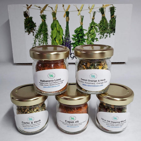 C&J Farms Texas Artisan Seasonings Set- 10 C&J Farms Texas Gourmet Artisan Seasonings Gift of Seasonings Gift Pc.