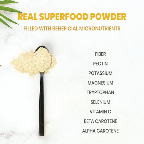 5oz 5oz Immune Jungle Powders Organic Spinach Powder & Banana Powder Whole Leaf & Whole Fruit, Additive-Free