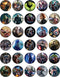 30 Edible Cupcake Toppers - Heroic Warriors Party Collection, Edible Cake Decorations