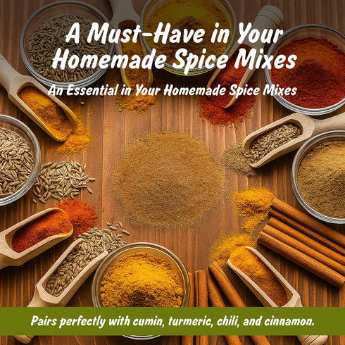 (4 oz) USDA Organic Coriander Powder Spice Profile Freshly Ground Dhaniya & Cilantro Molido, Lab Tested for Purity