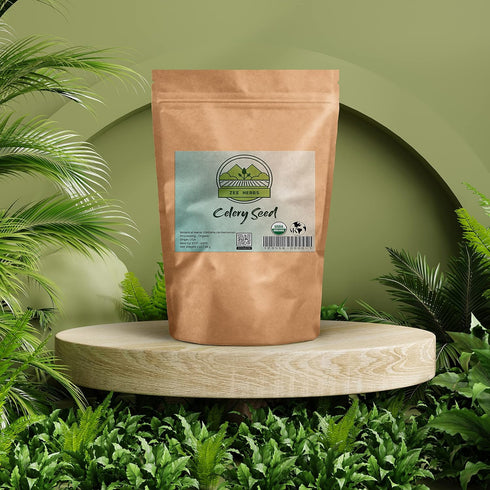 Organic Celery Seed Whole, Apium graveolens - Loaded with antioxidants and anti-inflammatory (4 oz) - ZeeHERBS