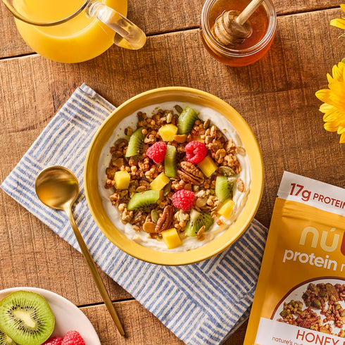17g Pack, 8 oz. 3 Count NuTrail Protein Nut Granola Cereal, Variety No Sugar Added, Keto, Low Carb, Gluten Free, Grain