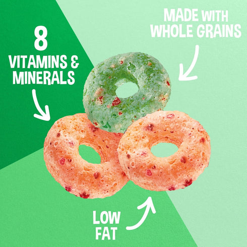 Apple Jacks 8 13.2oz (1 Cold Breakfast Cereal, Vitamins and Minerals, Kids Snacks, Large Size, Original, Box Box)