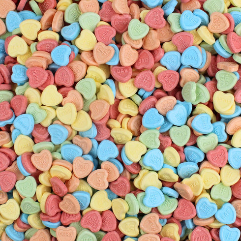 (3 Conversation Heart Candy - Heart Shaped Valentines Candy - Sweet Hearts Love Candies Pound)