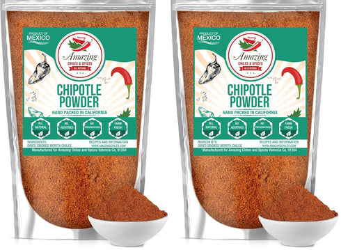 Chipotle Chili Powder Seasoning 8oz Natural and Premium. Great For Meats, Grilling