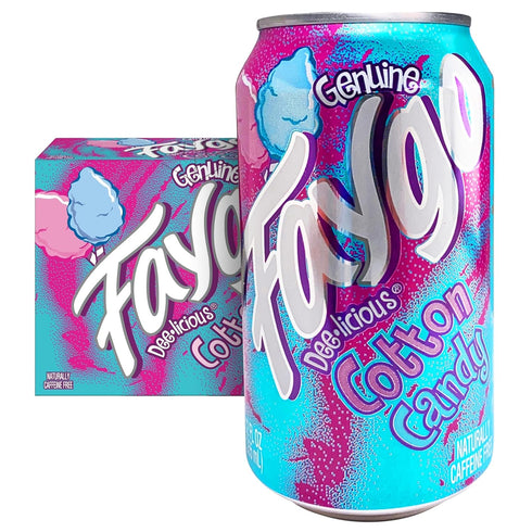 Faygo Cotton Candy Soda | Sweet Carnival Treat in a Can |