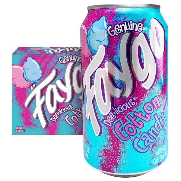 Faygo Cotton Candy Soda | Sweet Carnival Treat in a Can |