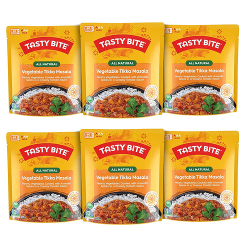 Tasty Bite Vegetable Tikka Masala, 10 Ounce, Pack of 6, Ready to