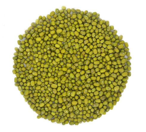 Whole dried Organic Mung Beans aka 'Green Gram' 'Maash' 'Moong' Prewashed Clean