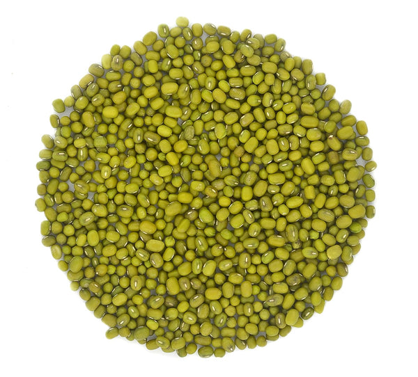 Whole dried Organic Mung Beans aka 'Green Gram' 'Maash' 'Moong' Prewashed Clean