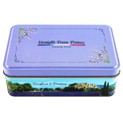 Jacquot 20pc French Cocoa Truffles in Collectible Provence Gift Tin - Premium Gourmet Chocolate Candy - Authentic