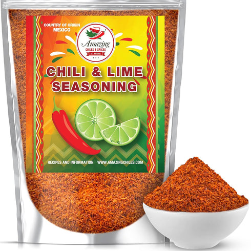 Chili Lime Seasoning, 8 oz. Fresh Natural Peppers and Sea Salt with