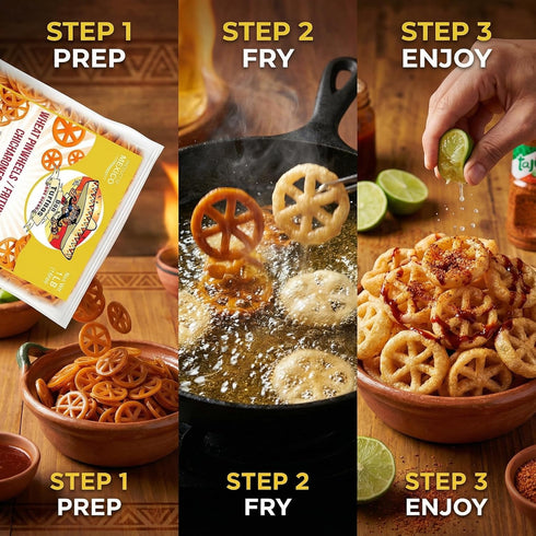 1LB Duritos (Duros) Pinwheels Wheat Snacks - Mexican Wheat Wheel Pasta - Chicharrones De Harina - by Turinos