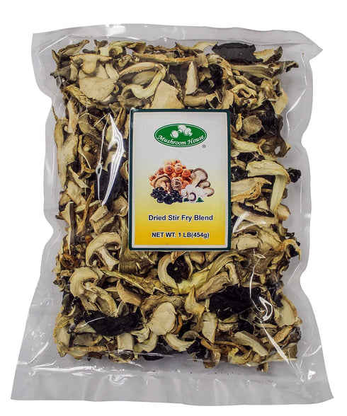 Mushroom House Dried Mushroom, Stir Fry Blend, 1-Pound