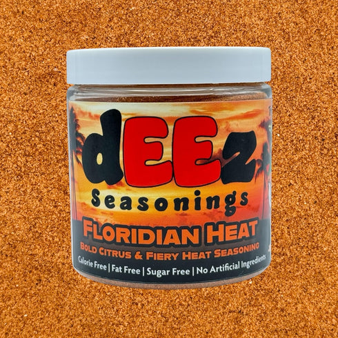 Deez Seasonings Floridian Heat Seasoning - Spicy Citrus Blend for Chicken & Seafood