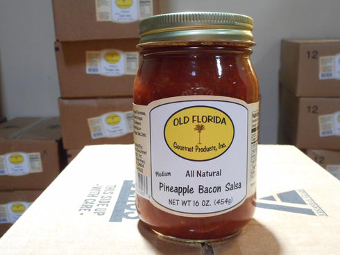 Old Florida Gourmet Medium Pineapple Bacon Salsa by - A Flavorful Snack Delight
