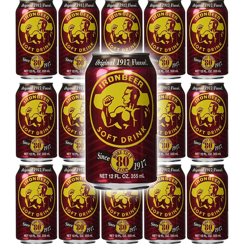 Ironbeer Soft Drink, Original Flavor, Since 1917, 12Oz (15-Pack)