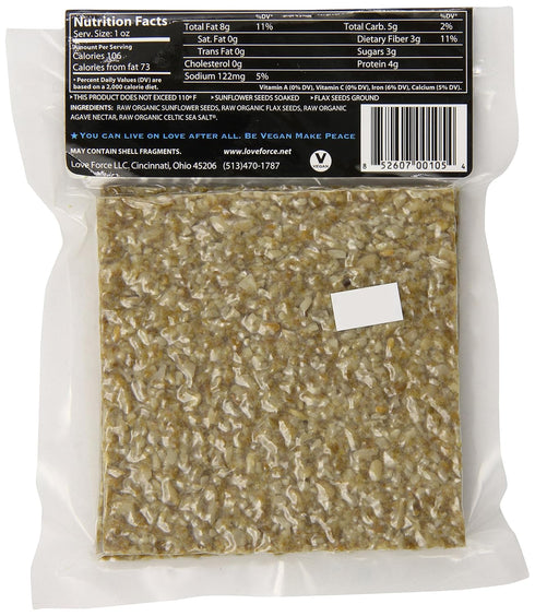 Love Force Rawganic Vegan Bread - Sun Flax Original, 4 Ounce