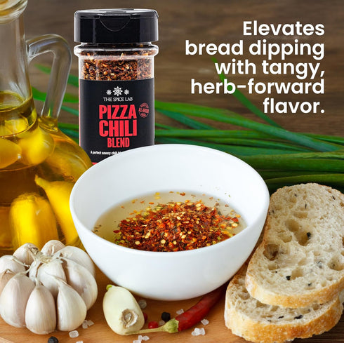 6 PACK The Spice Lab Pizza Chili Blend No Added Salt Artisan Spice Mix with Aleppo Pepper, Korean Chili Flakes, Garlic