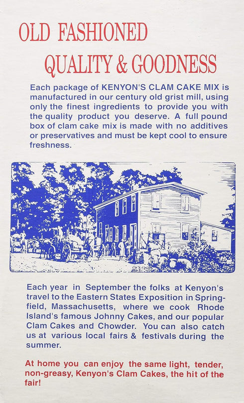 Kenyon Corn Meal Company 16 OZ Clam Cake & Fritter Mix
