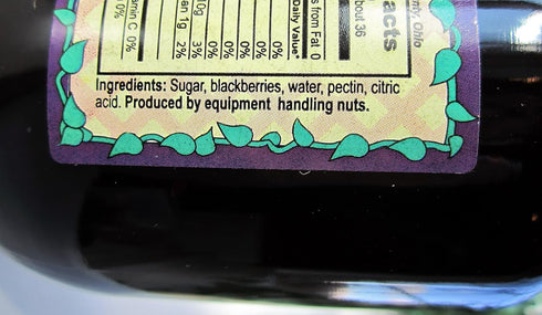 18 (Pack 2) Amish Wedding All Natural Old Fashioned Blackberry Jam Ounces
