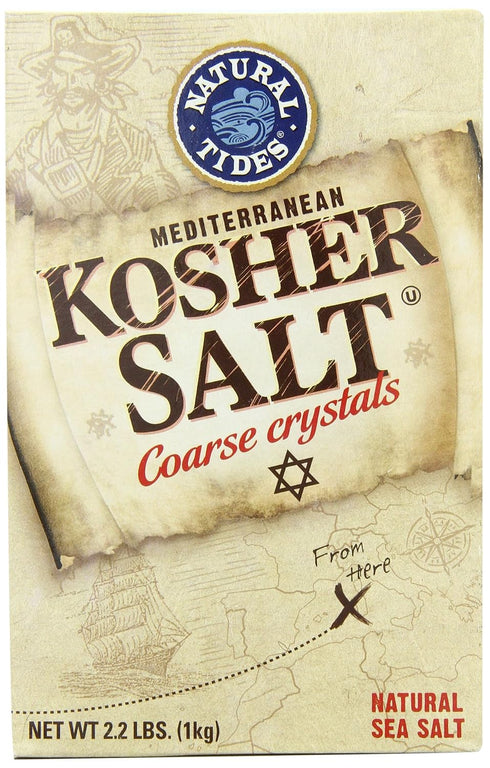 2.2-Pounds (Pack 6) Natural Tides Mediterranean Kosher Salt