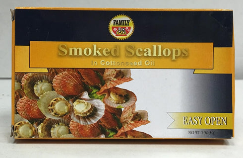 Family Smoked Scallops 3oz - 6 Packs