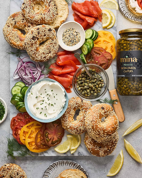 7 oz, Mina Capers Non Pareil Perfect Mediterranean Seasoning or Garnish, Moroccan Capers Jar, Made with only Caper